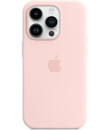 Origineel Apple iPhone 14 Pro Hoesje MagSafe Silicone Case Roze Hoesjes