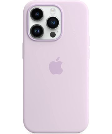 Origineel Apple iPhone 14 Pro Hoesje MagSafe Silicone Case Paars Hoesjes