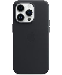 Lelie mode regisseur Origineel Apple iPhone 14 Pro Hoesje MagSafe Leather Case Zwart | GSMpunt.nl