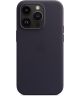 Origineel Apple iPhone 14 Pro Hoesje MagSafe Leather Case Blauw