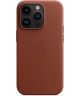 Origineel Apple iPhone 14 Pro Hoesje MagSafe Leather Case Bruin