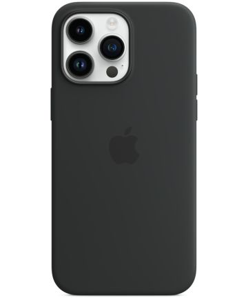 Origineel Apple iPhone 14 Pro Max Hoesje MagSafe Silicone Case Zwart Hoesjes