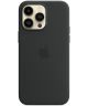 Origineel Apple iPhone 14 Pro Max Hoesje MagSafe Silicone Case Zwart