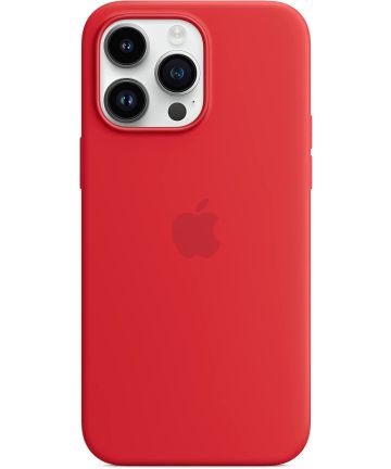 filosoof boog Aan boord Origineel Apple iPhone 14 Pro Max Hoesje MagSafe Silicone Case Rood |  GSMpunt.nl
