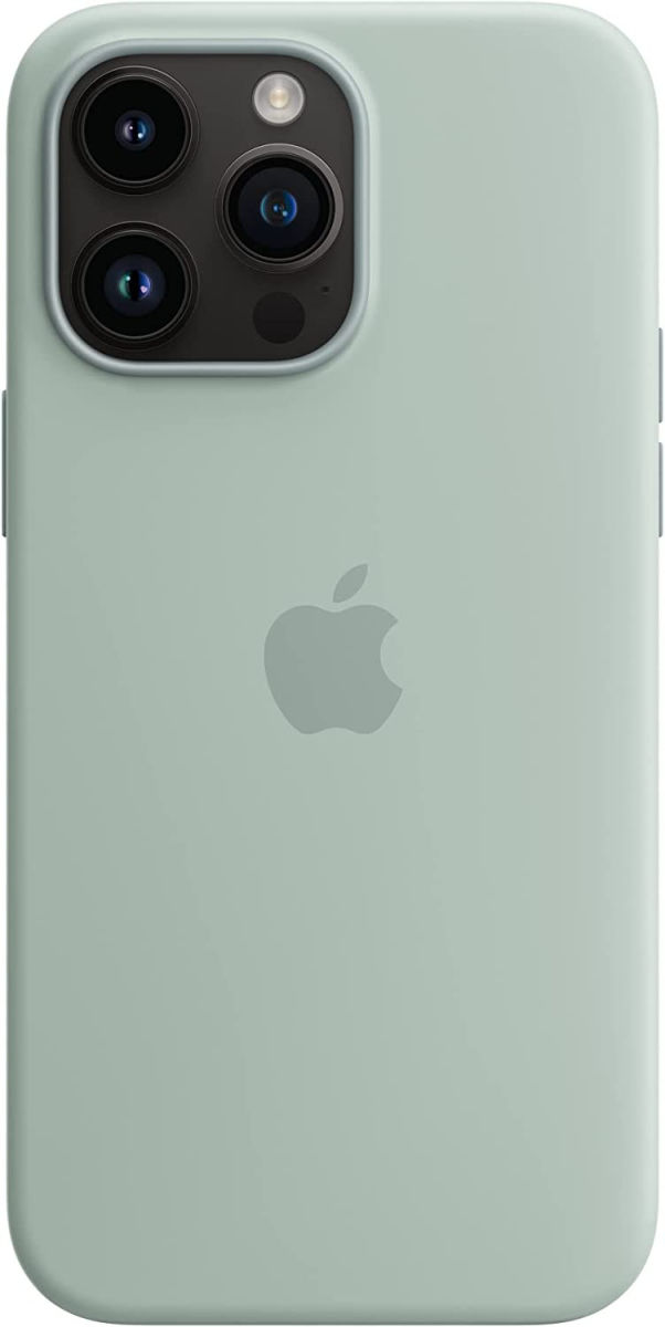 Origineel Apple iPhone 14 Pro Max Hoesje MagSafe Silicone Case Groen afbeelding 3