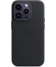 Origineel Apple iPhone 14 Pro Max Hoesje MagSafe Leather Case Zwart