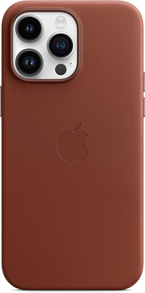 Origineel Apple iPhone 14 Pro Max Hoesje MagSafe Leather Case Bruin afbeelding 1