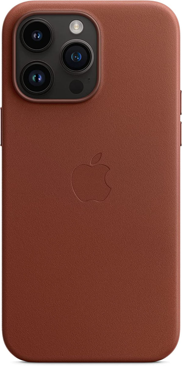 Origineel Apple iPhone 14 Pro Max Hoesje MagSafe Leather Case Bruin afbeelding 2