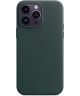 Origineel Apple iPhone 14 Pro Max Hoesje MagSafe Leather Case Groen