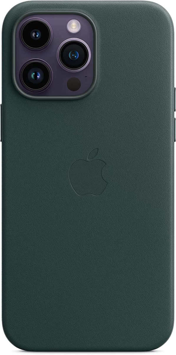 Origineel Apple iPhone 14 Pro Max Hoesje MagSafe Leather Case Groen afbeelding 4