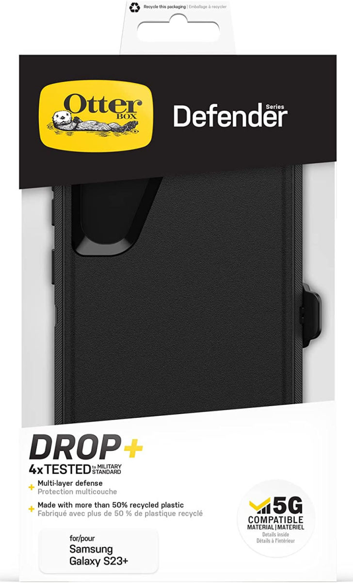 OtterBox Defender Samsung Galaxy S23 Plus Hoesje Back Cover Zwart afbeelding 5