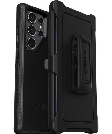 OtterBox Defender Samsung Galaxy S23 Ultra Hoesje Back Cover Zwart Hoesjes
