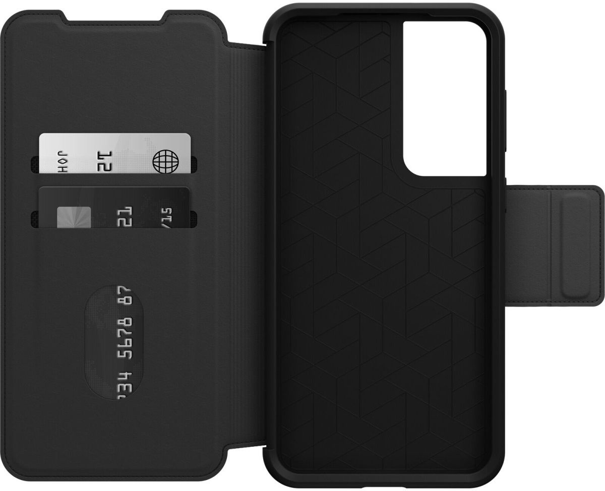 OtterBox Strada Samsung Galaxy S23 Plus Hoesje Leer Book Case Zwart afbeelding 8