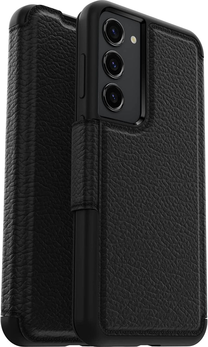 OtterBox Strada Samsung Galaxy S23 Plus Hoesje Leer Book Case Zwart afbeelding 1