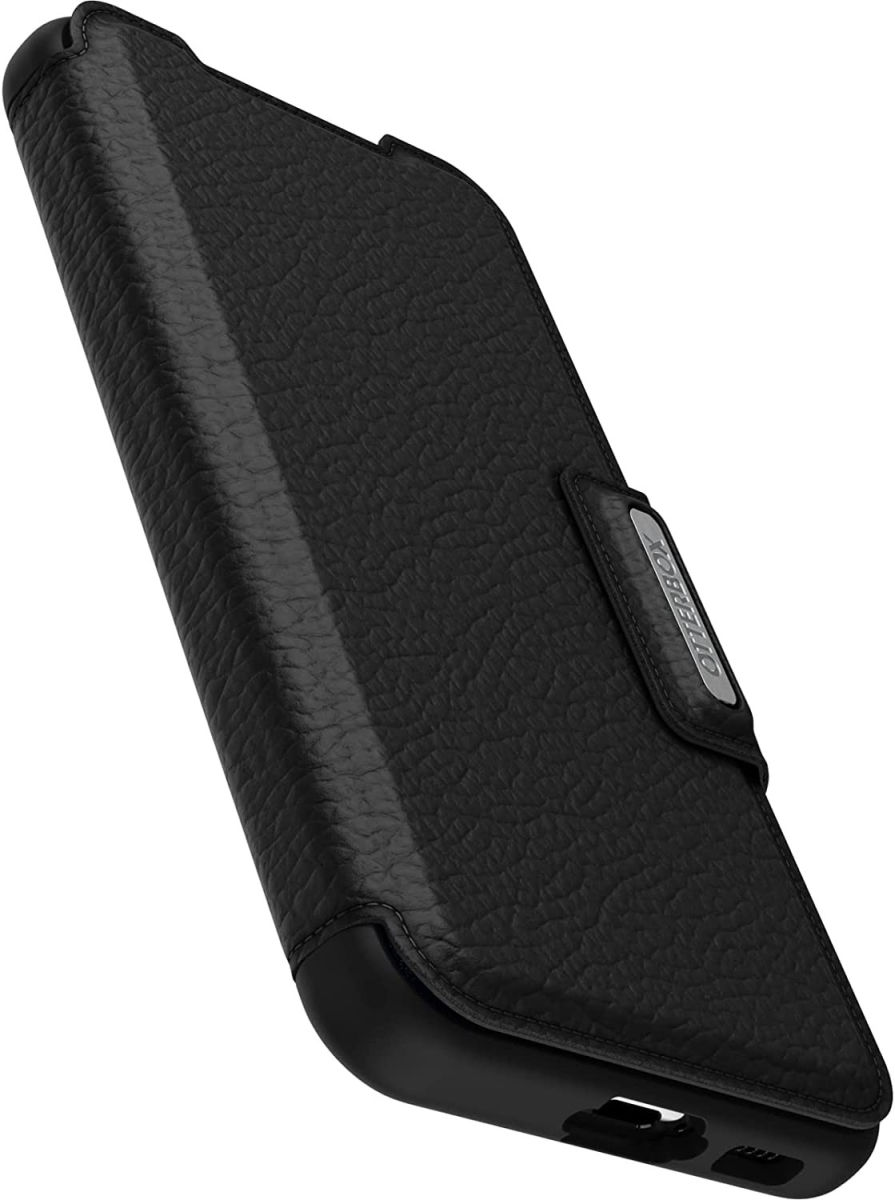OtterBox Strada Samsung Galaxy S23 Hoesje Echt Leer Book Case Zwart afbeelding 4