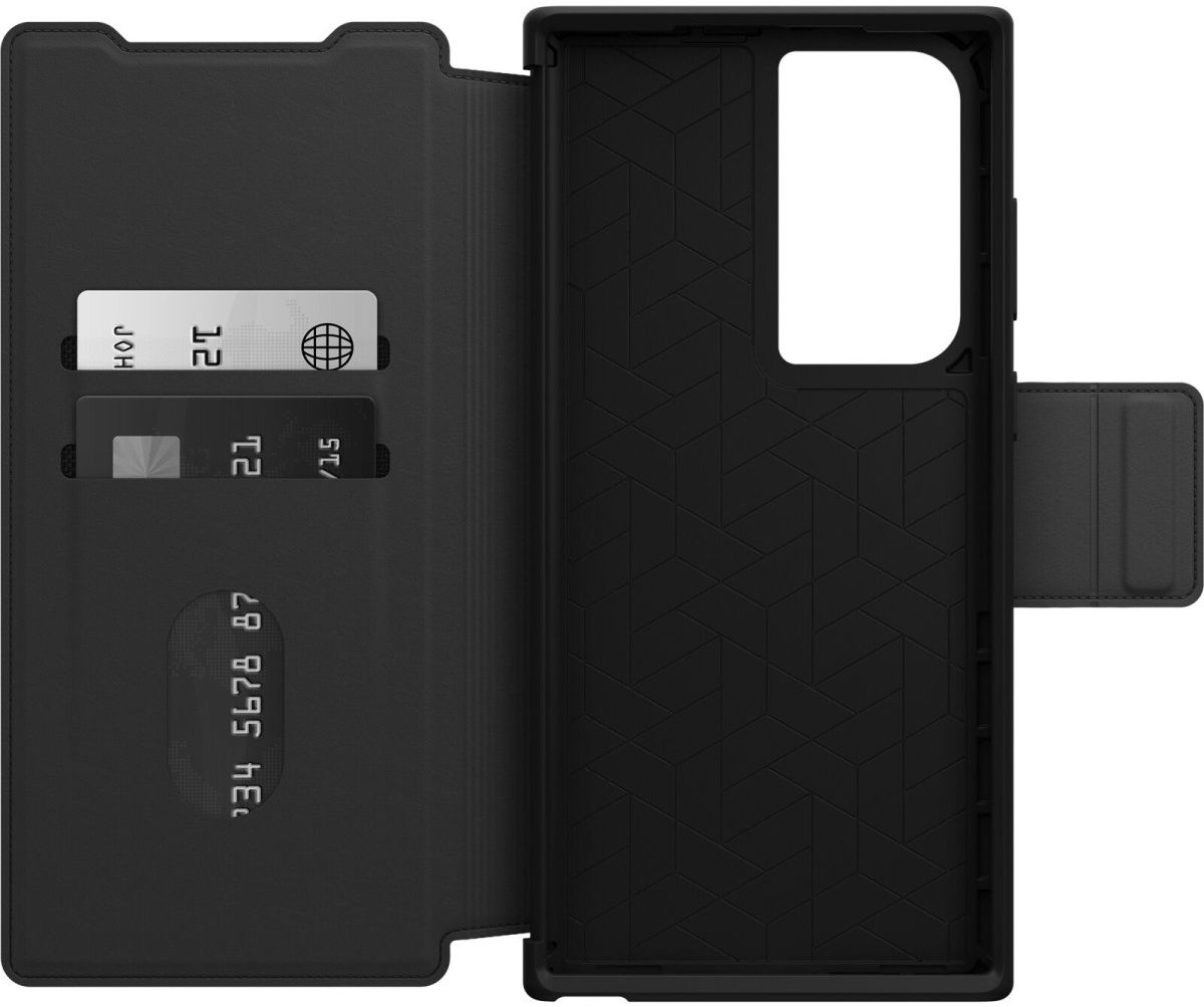 OtterBox Strada Samsung Galaxy S23 Ultra Hoesje Leer Book Case Zwart afbeelding 9