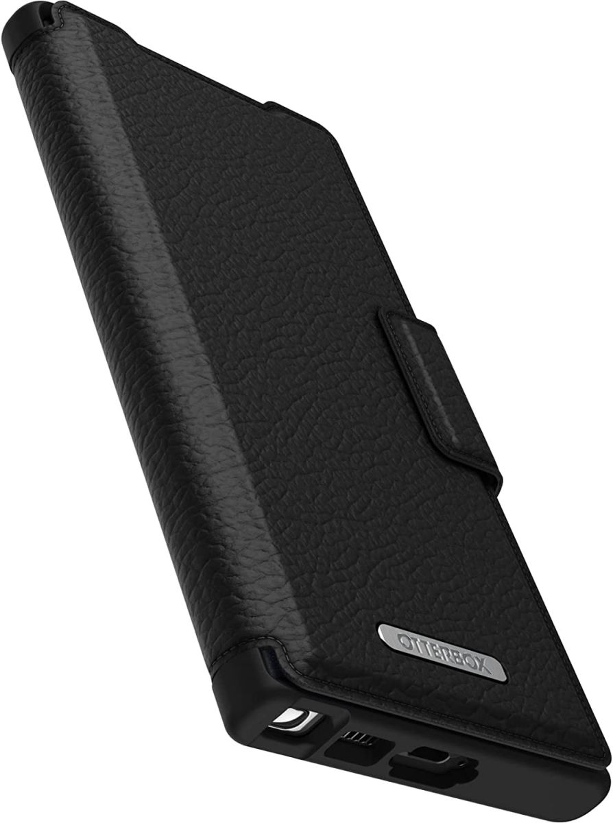 OtterBox Strada Samsung Galaxy S23 Ultra Hoesje Leer Book Case Zwart afbeelding 3