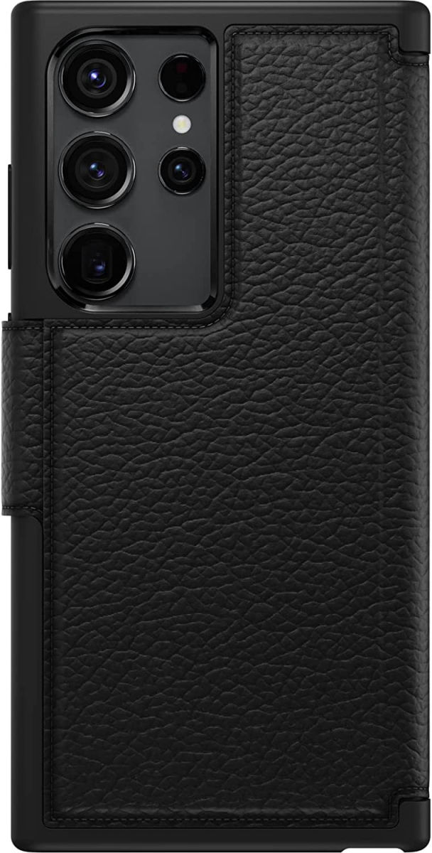 OtterBox Strada Samsung Galaxy S23 Ultra Hoesje Leer Book Case Zwart afbeelding 5