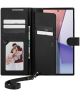 Spigen Wallet S Plus Samsung Galaxy S23 Ultra Hoesje Book Case Zwart