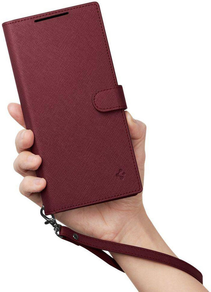 Spigen Wallet S Plus Samsung Galaxy S23 Ultra Hoesje Book Case Rood afbeelding 7