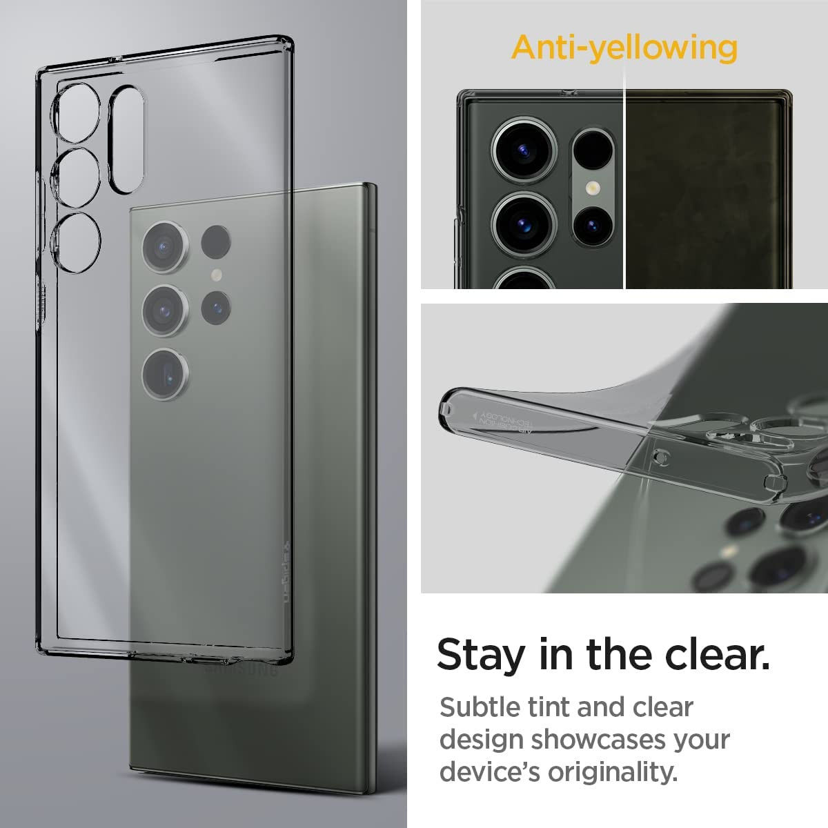 Spigen Crystal Flex Samsung Galaxy S23 Ultra Hoesje Space Crystal afbeelding 2