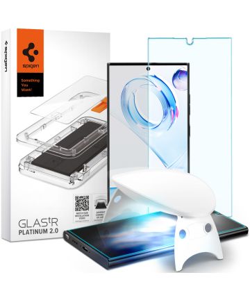 Spigen Glas.tR Platinum Tray Samsung Galaxy S23 Ultra Screen Protector Screen Protectors