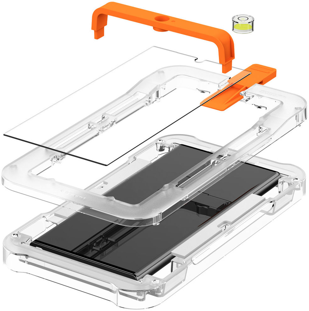 Spigen Glas.tR Platinum Tray Samsung Galaxy S23 Ultra Screen Protector afbeelding 11