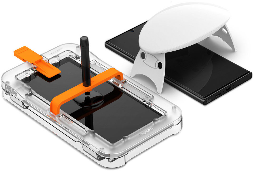 Spigen Glas.tR Platinum Tray Samsung Galaxy S23 Ultra Screen Protector afbeelding 2