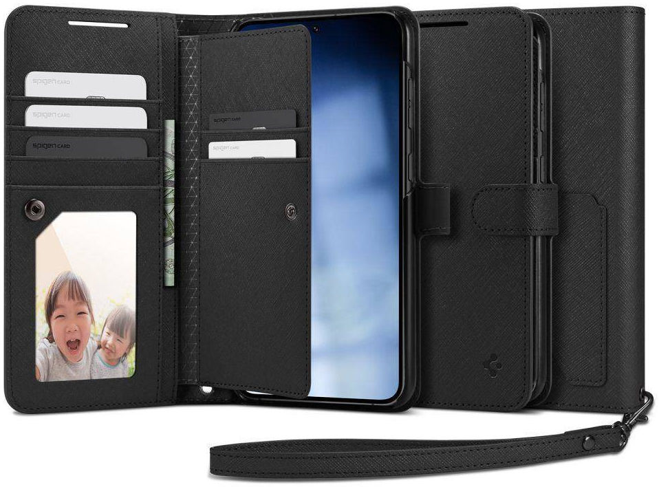 Spigen Wallet S Plus Samsung Galaxy S23 Plus Hoesje Book Case Zwart afbeelding 1