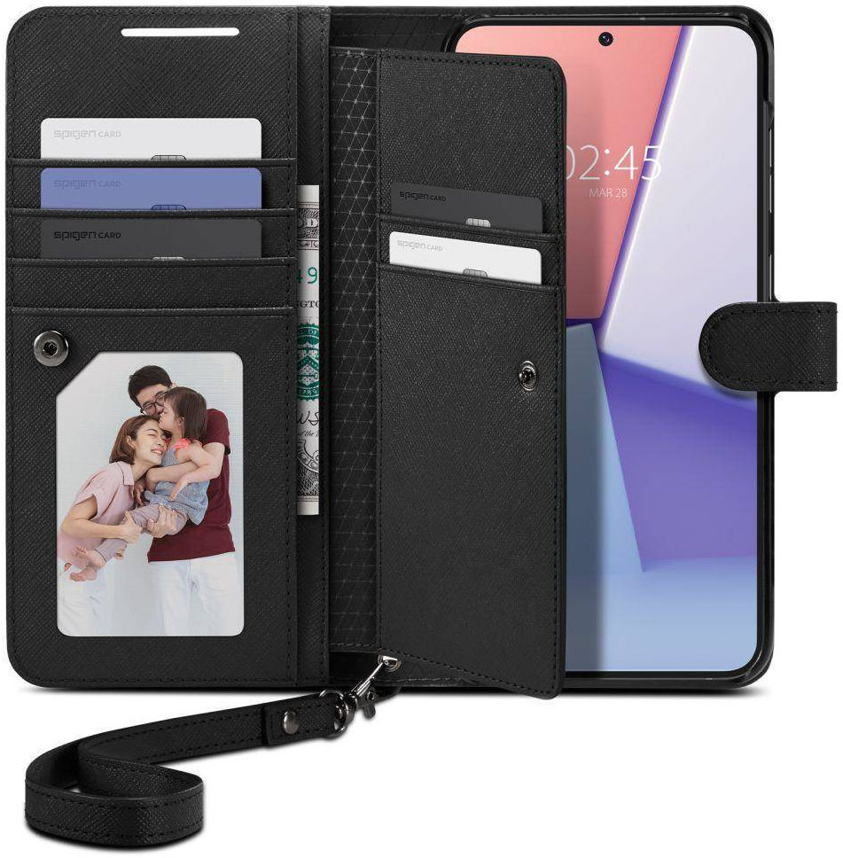 Spigen Wallet S Plus Samsung Galaxy S23 Plus Hoesje Book Case Zwart afbeelding 2