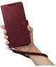 Spigen Wallet S Plus Samsung Galaxy S23 Plus Hoesje Book Case Burgundy