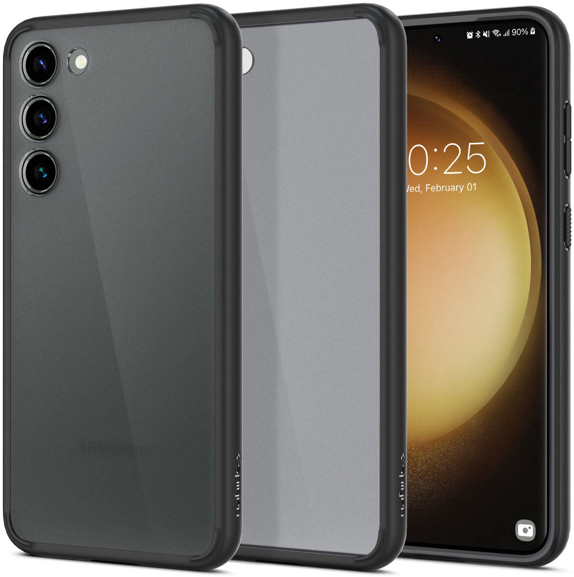 Spigen Ultra Hybrid Samsung Galaxy S23 Hoesje Transparant Zwart afbeelding 1