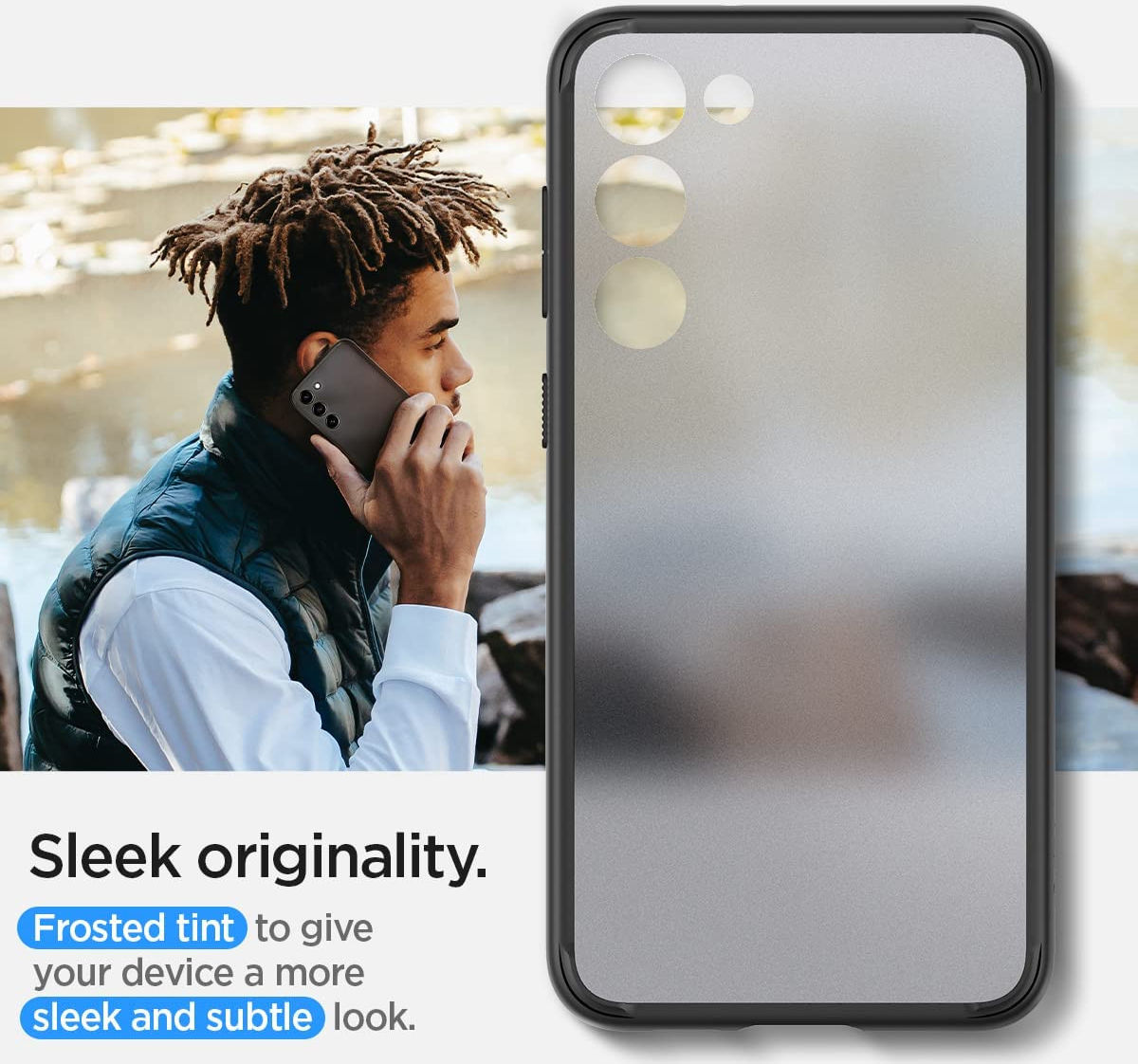 Spigen Ultra Hybrid Samsung Galaxy S23 Hoesje Transparant Zwart afbeelding 3