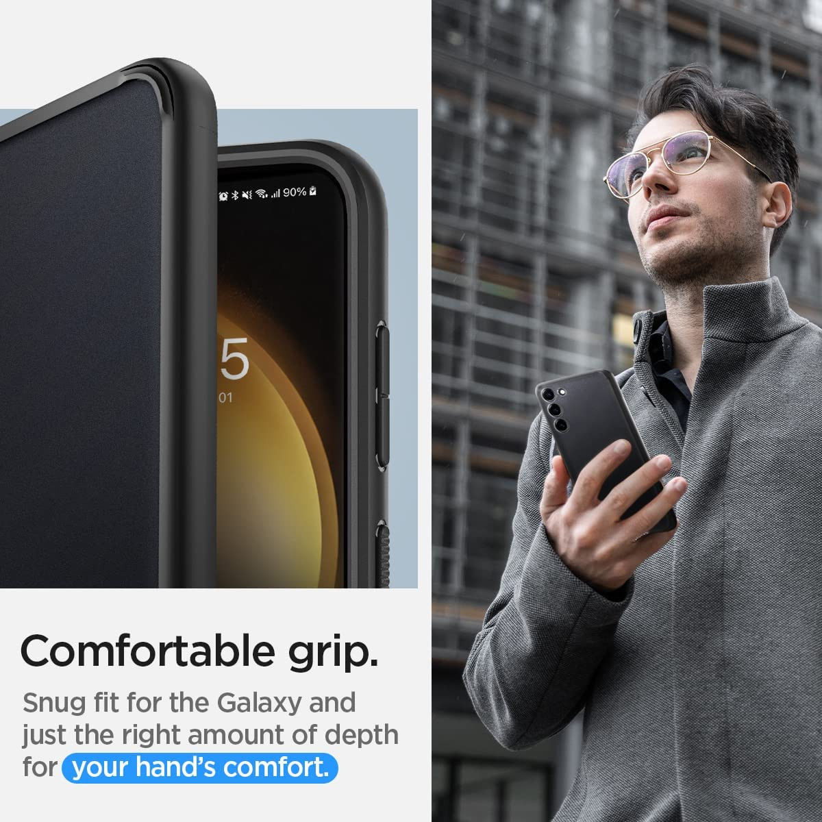 Spigen Ultra Hybrid Samsung Galaxy S23 Hoesje Transparant Zwart afbeelding 5