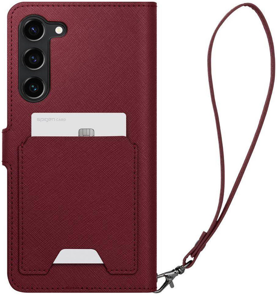 Spigen Wallet S Plus Samsung Galaxy S23 Hoesje Book Case Burgundy afbeelding 4