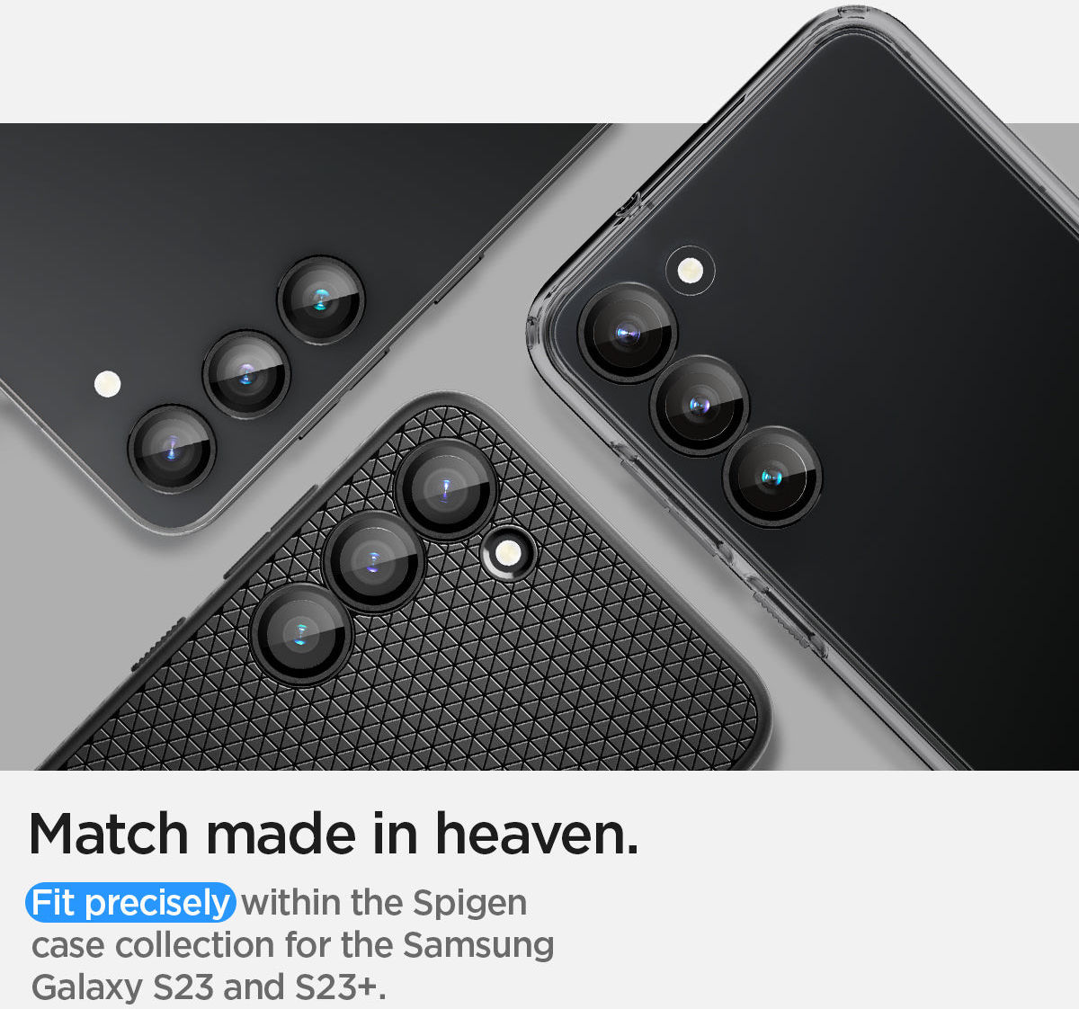 Spigen Optik Samsung Galaxy S23/S23 Plus Camera Lens Protector 2-Pack afbeelding 6