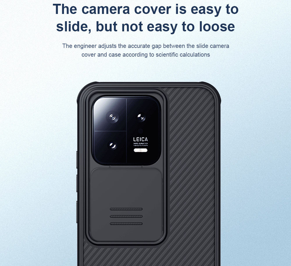 Nillkin CamShield Xiaomi 13 Hoesje met Camera Slider Back Cover Blauw afbeelding 5