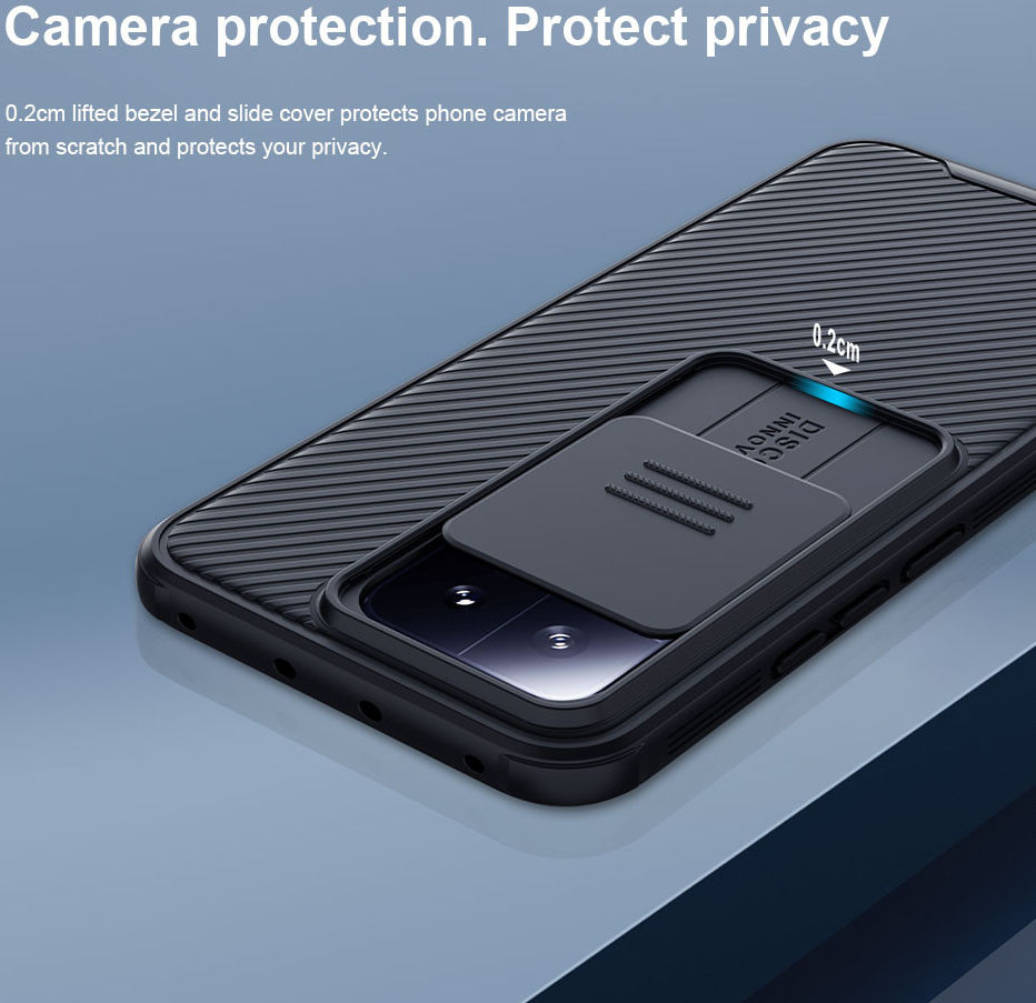 Nillkin CamShield Xiaomi 13 Hoesje met Camera Slider Back Cover Blauw afbeelding 4