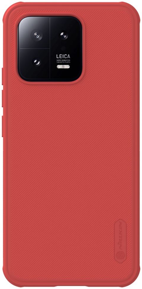 Nillkin Super Frosted Shield Xiaomi 13 Hoesje Back Cover Rood afbeelding 1