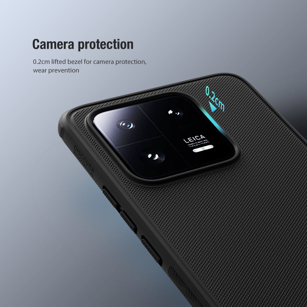 Nillkin Super Frosted Shield Xiaomi 13 Pro Hoesje Back Cover Zwart afbeelding 3