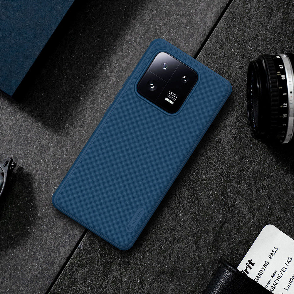 Nillkin Super Frosted Shield Xiaomi 13 Pro Hoesje Back Cover Blauw afbeelding 10