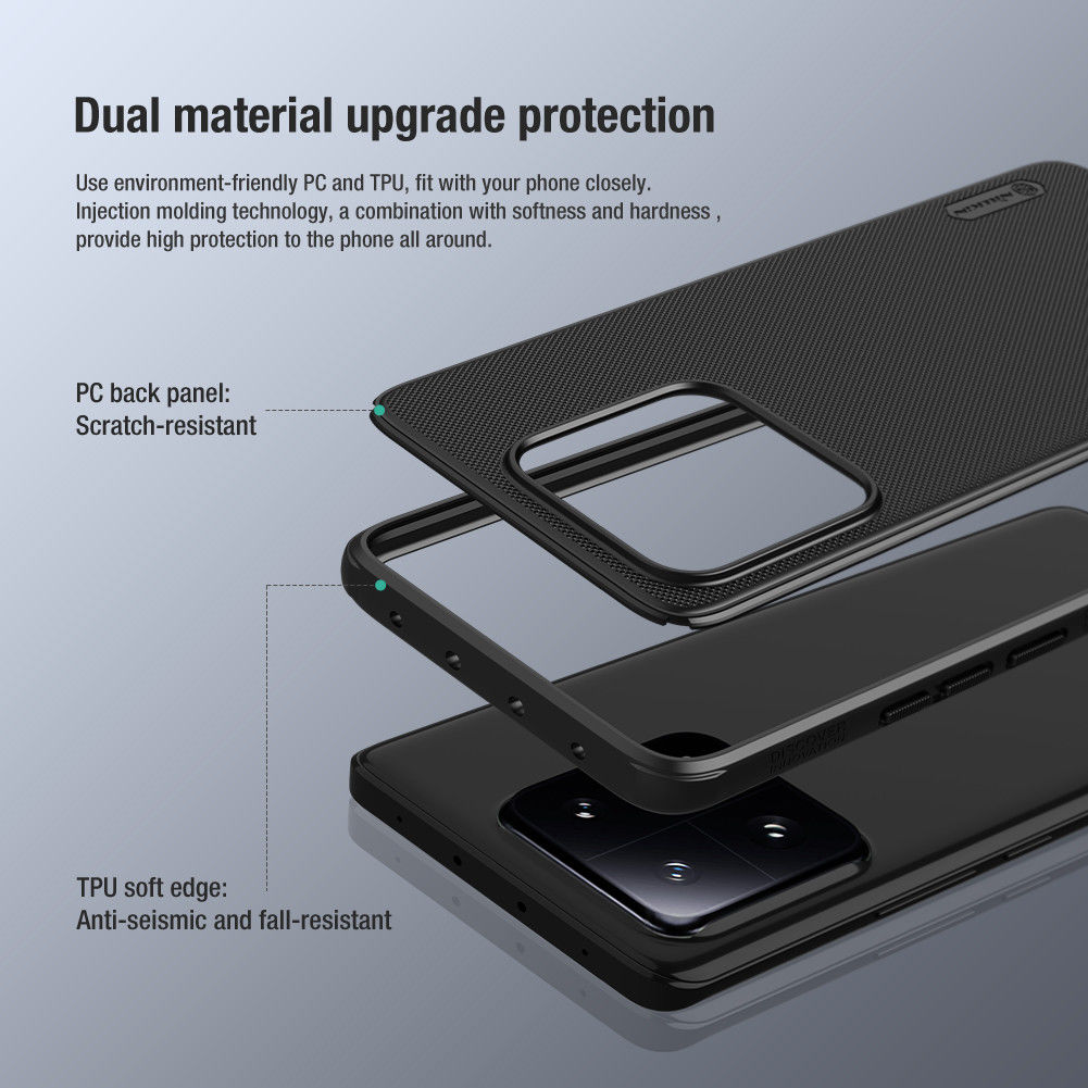 Nillkin Super Frosted Shield Xiaomi 13 Pro Hoesje Back Cover Rood afbeelding 6