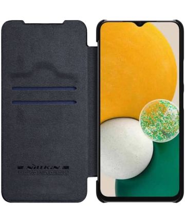 Nillkin Qin Samsung Galaxy A14 Hoesje Book Case Zwart Hoesjes