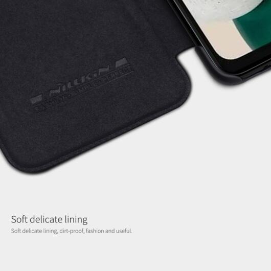 Nillkin Qin Samsung Galaxy A14 Hoesje Book Case Bruin afbeelding 7