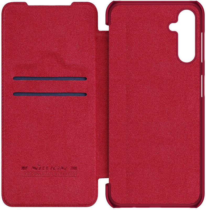 Nillkin Qin Samsung Galaxy A34 Hoesje Book Case Rood afbeelding 8