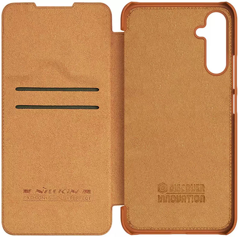 Nillkin Qin Samsung Galaxy A34 Hoesje Book Case Bruin afbeelding 8