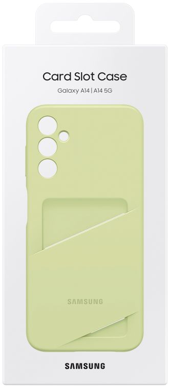 Origineel Samsung Galaxy A14 Hoesje Card Slot Cover Groen afbeelding 6