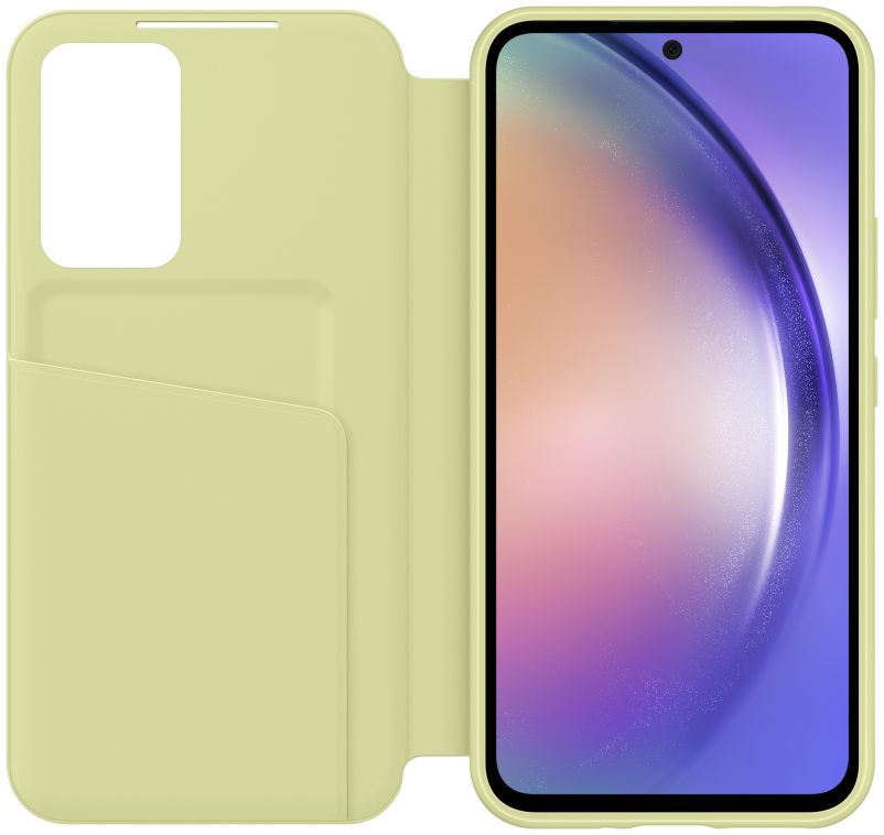 Origineel Samsung Galaxy A54 Hoesje Smart View Wallet Case Groen afbeelding 2