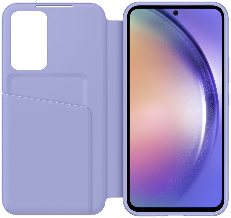 Origineel Samsung Galaxy A54 Hoesje Smart View Wallet Case Paars afbeelding 2