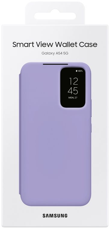 Origineel Samsung Galaxy A54 Hoesje Smart View Wallet Case Paars afbeelding 7